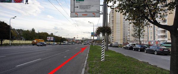 Поворот с Варшавского шоссе на Балаклавский проспект